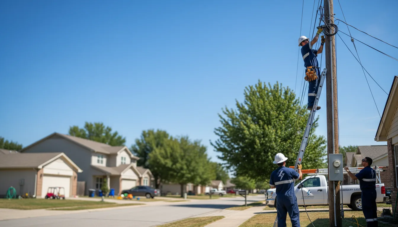 Residential electrician providing installation services in Magazine, AR